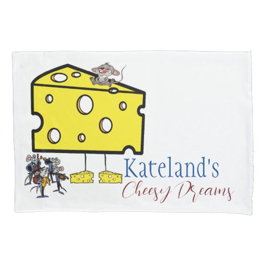 ピローケースチーズドリームミュージック 枕カバー (正面)