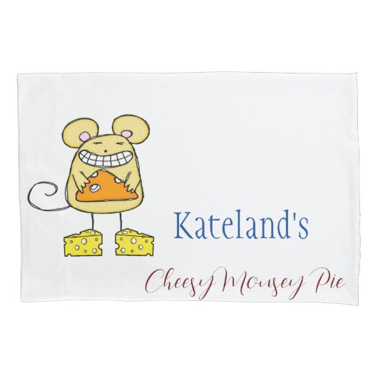 ピローケースチーズムーセイパイ 枕カバー (正面)