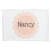 ピローケースピンク 枕カバー (正面)