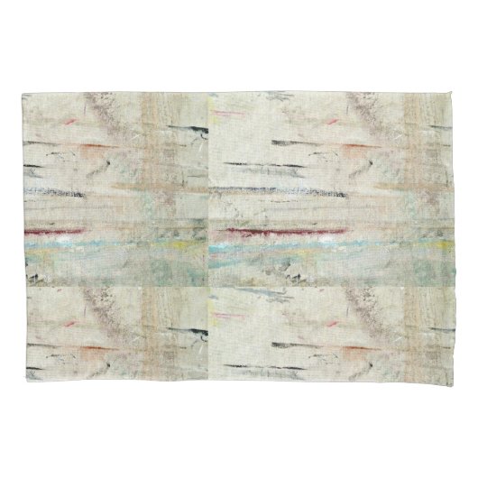 ピローケースヴィンテージ白 枕カバー (正面)