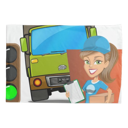 ピローケース女性用ドライバー 枕カバー (裏面)