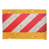 ピローケース金ゴールドイエローレッド 枕カバー (正面)