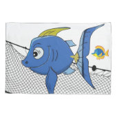 ピローケース魚釣りネット魚釣り 枕カバー (裏面)