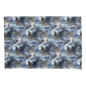 ピローケース – イエローストーンウルフ (正面)