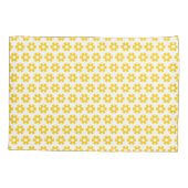 ピローケース - イエローフロレット (裏面-左)