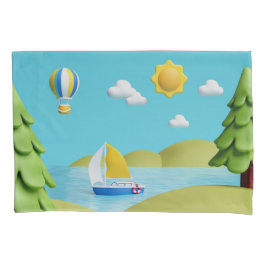 ピローケース：日の出の尾根 枕カバー