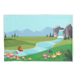 ピローケース：日の出の尾根 枕カバー