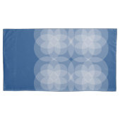 ピローケース - 青に交差する円 (正面左)