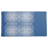 ピローケース - 青に交差する円 (正面右)