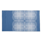 ピローケース - 青に交差する円 (裏面-左)