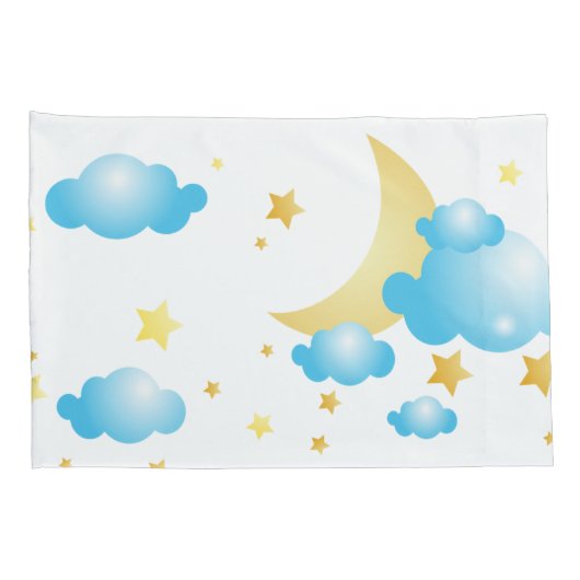 ピローケースSet-Iは月と背中にあなたを愛する 枕カバー (裏面-右)