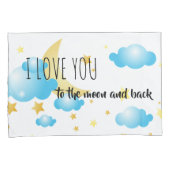 ピローケースSet-Iは月と背中にあなたを愛する 枕カバー (正面右)