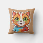 ピロースティッカーイラストレーション設計 クッション (裏面)