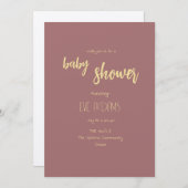 ピロートークコレクションベビーシャワー招待状 招待状 (正面/裏面)