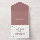 ピロートークコレクション結婚式招待状 オールインワン招待状 (内側)