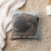 ピロードイツの羊飼い微笑み、犬はスマイル クッション (ブランケット)