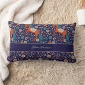 ピローパラダイスブランドモダンアートホース抽象芸術 ランバークッション (ブランケット)