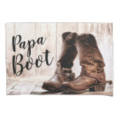 ピローパーソナライズされたケースは田舎の田舎風をブーツ 枕カバー (正面左)