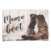 ピローパーソナライズされたケースは田舎の田舎風をブーツ 枕カバー (正面右)