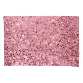 ピローパーソナライズされたケースバラ金ゴールドグリッター 枕カバー (正面左)