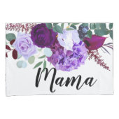 ピローパーソナライズされたケースラベンダーハイビスカスオンウィー 枕カバー (正面右)