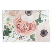 ピローパーソナライズされたケース幾何学的ガーデンバラ 枕カバー (裏面-右)