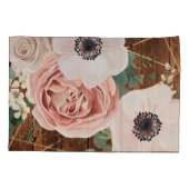 ピローパーソナライズされたケース幾何学的ガーデンバラ 枕カバー (裏面-左)