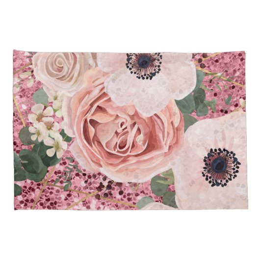 ピローパーソナライズされたケース幾何学的ガーデンバラ 枕カバー (裏面-右)