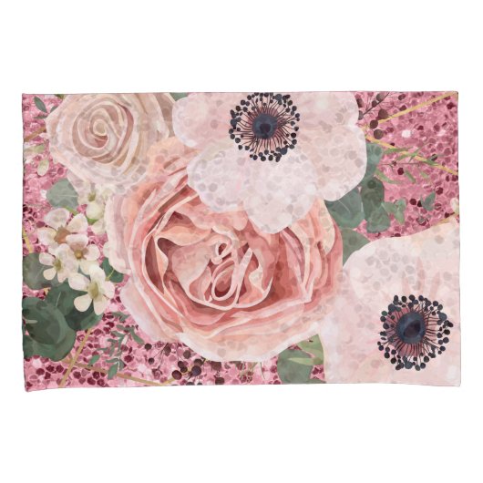 ピローパーソナライズされたケース幾何学的ガーデンバラ 枕カバー (正面右)