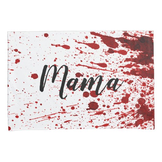 ピローパーソナライズされたケース血(ばちゃばちゃ)跳ねるバンパイアG 枕カバー (正面右)