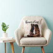 ピローパーソナライズされたブーツ田舎西w クッション (椅子)