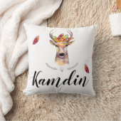 ピローパーソナライズされたボーホディアバックヘッドブラウニングB クッション (ブランケット)