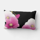 ピローピンク花ブラックデコールセット(1) ランバークッション (裏面)