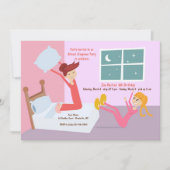 ピローファイトの眠りのパーティの招待状 招待状 (正面)