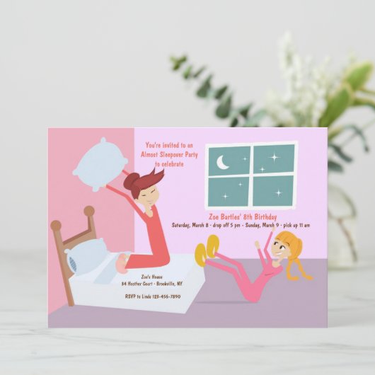 ピローファイトの眠りのパーティの招待状 招待状 (スタンド正面)