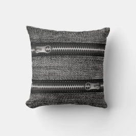 ピローブラックジーンズ&ジッパー クッション