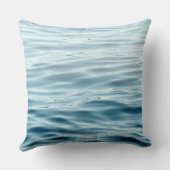 ピローブルーとグレーの水 クッション (裏面)