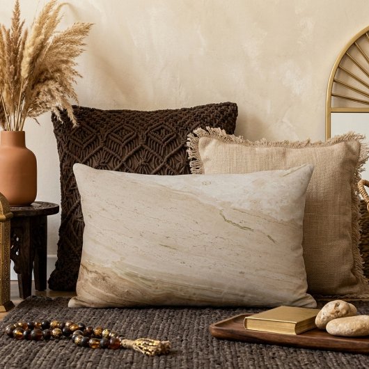 ピローベージュ石の大理石 アクセントクッション