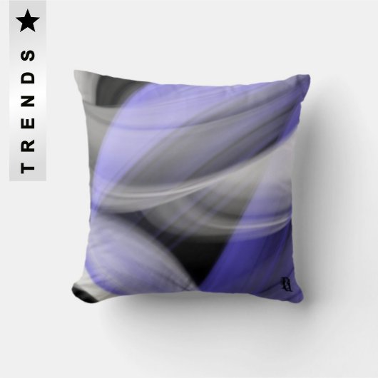 ピロー抽象芸術インテリアトレンドラベンダーバイオレット クッション