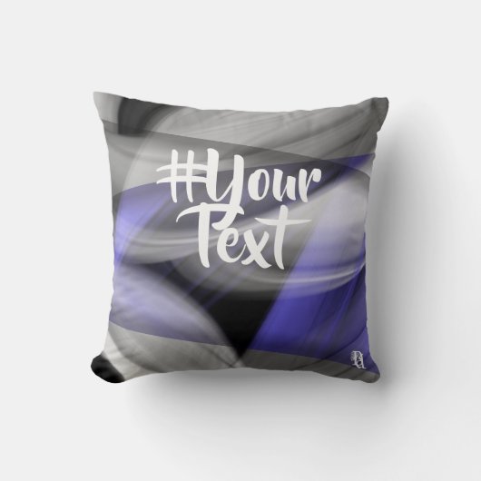 ピロー抽象芸術インテリアトレンドラベンダーバイオレット クッション (正面)