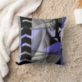 ピロー抽象芸術インテリアトレンドラベンダーバイオレット クッション (ブランケット)