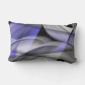 ピロー抽象芸術インテリアトレンドラベンダーバイオレット ランバークッション (裏面)