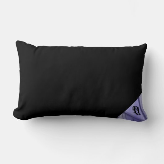 ピロー抽象芸術インテリアトレンドラベンダーバイオレット ランバークッション (正面)