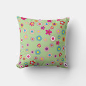 ピロー明るい幾何学模様 クッション (正面)