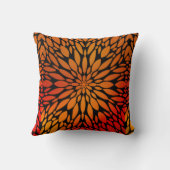 ピロー明スタイリッシュるいオレンジ色のパタユニークーン クッション (裏面)