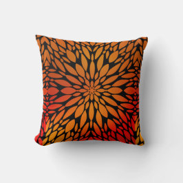 ピロー明スタイリッシュるいオレンジ色のパタユニークーン クッション