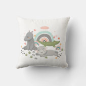 ピロー飾はイラストレーションおもしろいで。 クッション (裏面)