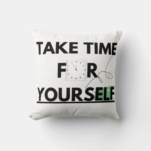 ピロー&ポーフが時間を過ごす クッション (正面)