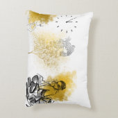 ピロー&ポーフ金ゴールド アクセントクッション (裏面(縦))