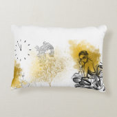 ピロー&ポーフ金ゴールド アクセントクッション (裏面)